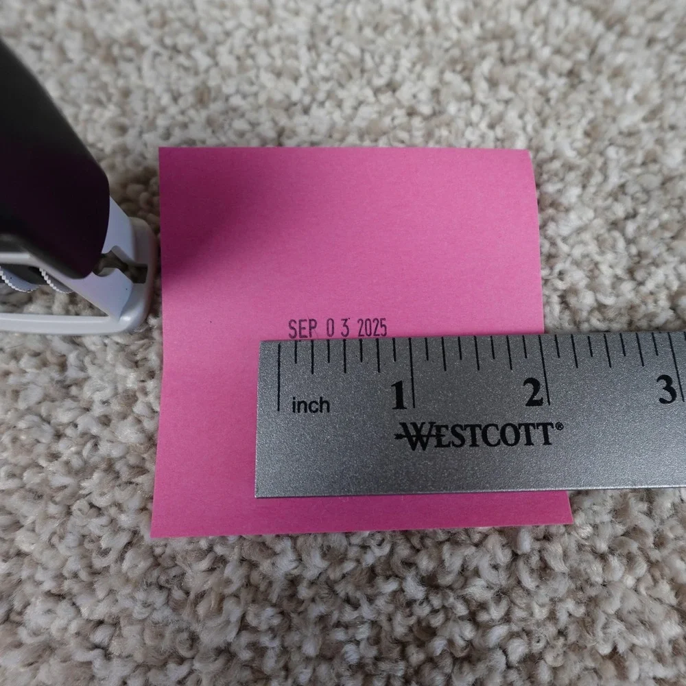 Maxmark Dater 2000 Self Inking Date Stamp Black and White Office Tool